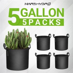 Mars Hydro 5 Gallon Fabric Grow Pot Plant Container