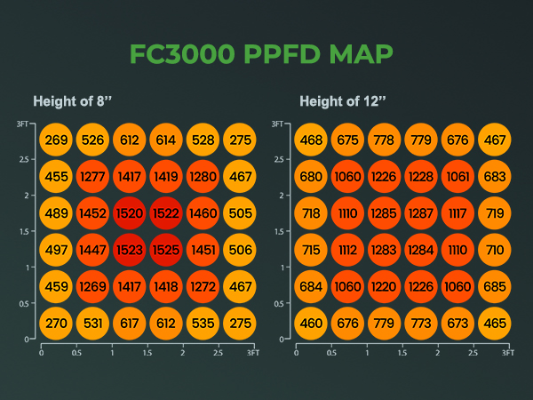 PPFD สูงและสม่ำเสมอ Mars Hydro FC3000 เป็นตัวเลือกที่ดีที่สุดสำหรับผู้ปลูกหลัก