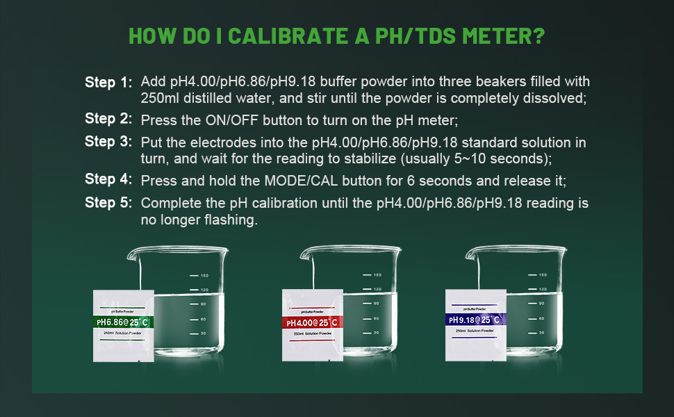 how do i calibrate a ph tds meter