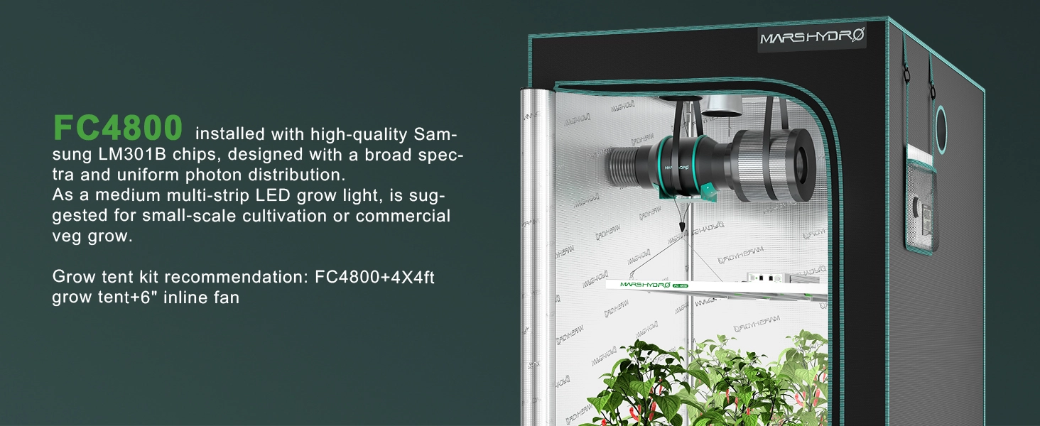 มาร์ส ไฮโดร สมาร์ท เอฟซี 4800 Samsung LED Grow Light สำหรับดอกผักในร่ม-7